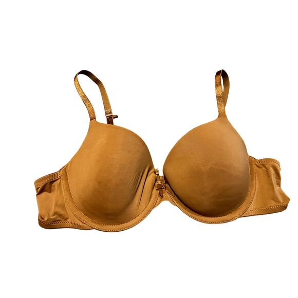 Auden Bra The Everyday Demi Lightly Lined T Shirt Bra 36A Beige Soft Brown Nude - Picture 1 of 7